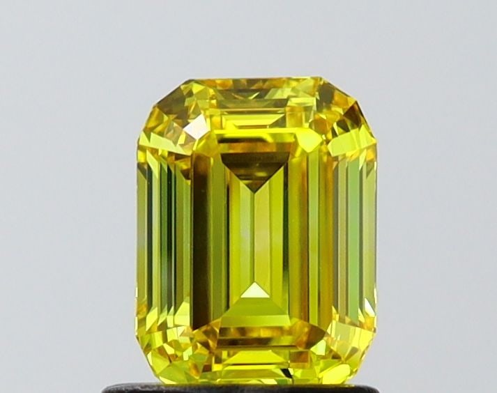 IGI Emerald 1.06ct Fancy Vivid Yellow VVS2 - Loose Lab Diamond: IGI Emerald 1.06ct Fancy Vivid Yellow VVS2 - Loose Lab Diamond Item Specifics: Source: This Is A Real Diamond Grown In A Lab Not Mined. Carat: 1.06 Cut: - Color: Fancy Vivid Yellow Clarity: VVS2 Polis