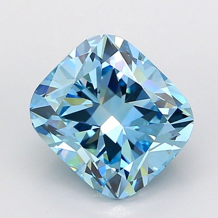 IGI Cushion Modified 3.87ct Fancy Vivid Blue VVS2 - Loose Lab Diamond: IGI Cushion Modified 3.87ct Fancy Vivid Blue VVS2 - Loose Lab Diamond Item Specifics: Source: This Is A Real Diamond Grown In A Lab Not Mined. Carat: 3.87 Cut: - Color: Fancy Vivid Blue Clarity: VVS2 