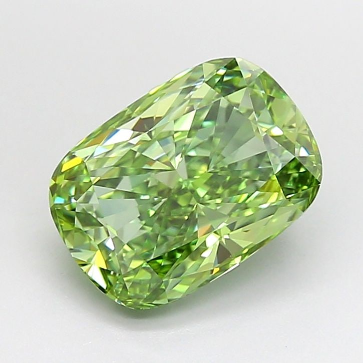 IGI Cushion Modified 3.06ct Fancy Vivid Green VVS2 - Loose Lab Diamond: IGI Cushion Modified 3.06ct Fancy Vivid Green VVS2 - Loose Lab Diamond Item Specifics: Source: This Is A Real Diamond Grown In A Lab Not Mined. Carat: 3.06 Cut: - Color: Fancy Vivid Green Clarity: VVS