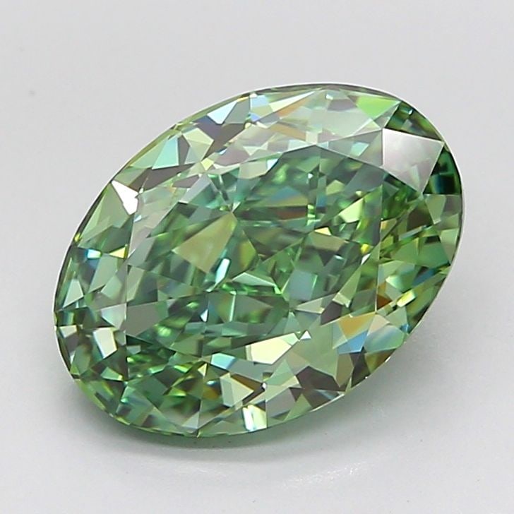 IGI Oval 4.32ct Fancy Vivid Green VVS2 - Loose Lab Diamond: IGI Oval 4.32ct Fancy Vivid Green VVS2 - Loose Lab Diamond Item Specifics: Source: This Is A Real Diamond Grown In A Lab Not Mined. Carat: 4.32 Cut: - Color: Fancy Vivid Green Clarity: VVS2 Polish: EX