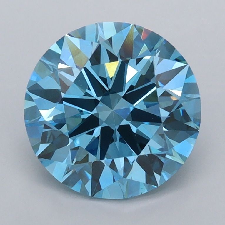 IGI Round 2.03ct Fancy Vivid Blue VVS2 - Ideal Loose Lab Diamond: IGI Round 2.03ct Fancy Vivid Blue VVS2 - Ideal Loose Lab Diamond Item Specifics: Source: This Is A Real Diamond Grown In A Lab Not Mined. Carat: 2.03 Cut: ID Color: Fancy Vivid Blue Clarity: VVS2 Poli