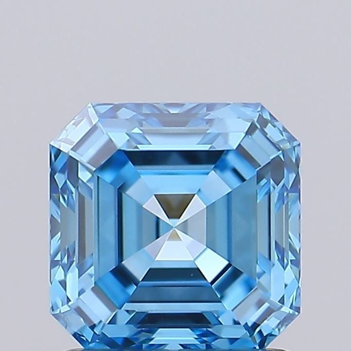IGI Asscher 1.04ct Fancy Vivid Blue VVS2 - Loose Lab Diamond: IGI Asscher 1.04ct Fancy Vivid Blue VVS2 - Loose Lab Diamond Item Specifics: Source: This Is A Real Diamond Grown In A Lab Not Mined. Carat: 1.04 Cut: - Color: Fancy Vivid Blue Clarity: VVS2 Polish: E