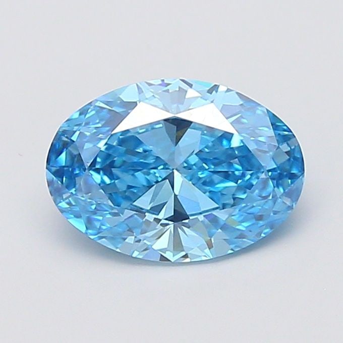 IGI Oval 2.54ct Fancy Vivid Blue VVS2 - Loose Lab Diamond: IGI Oval 2.54ct Fancy Vivid Blue VVS2 - Loose Lab Diamond Item Specifics: Source: This Is A Real Diamond Grown In A Lab Not Mined. Carat: 2.54 Cut: - Color: Fancy Vivid Blue Clarity: VVS2 Polish: EX S