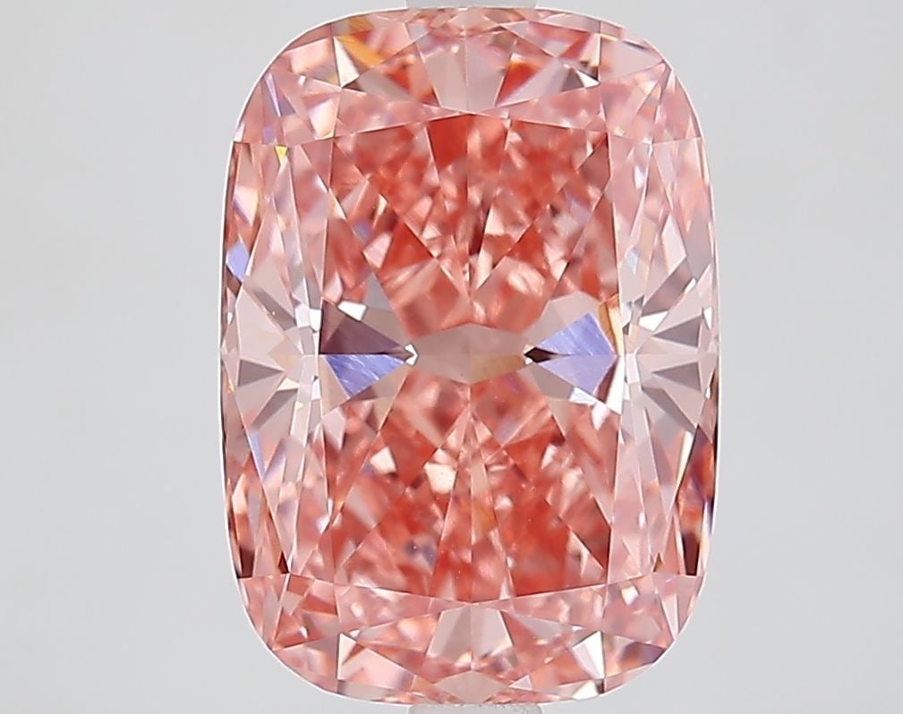 IGI Cushion Modified 4.1ct Fancy Vivid Brownish Pink VVS2 - Loose Lab Diamond: IGI Cushion Modified 4.1ct Fancy Vivid Brownish Pink VVS2 - Loose Lab Diamond Item Specifics: Source: This Is A Real Diamond Grown In A Lab Not Mined. Carat: 4.1 Cut: - Color: Fancy Vivid Brownish Pin