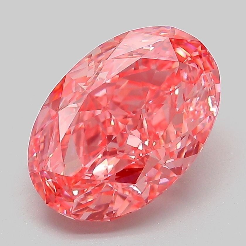 IGI Oval 3.08ct Fancy Vivid Pink VVS2 - Loose Lab Diamond: IGI Oval 3.08ct Fancy Vivid Pink VVS2 - Loose Lab Diamond Item Specifics: Source: This Is A Real Diamond Grown In A Lab Not Mined. Carat: 3.08 Cut: - Color: Fancy Vivid Pink Clarity: VVS2 Polish: EX S
