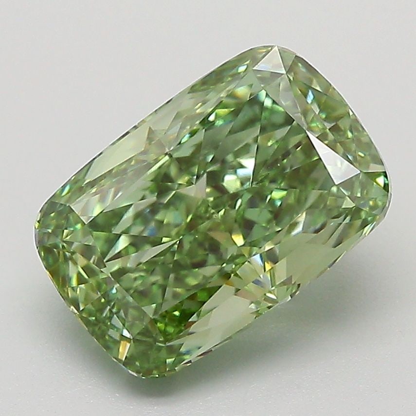 IGI Cushion Modified 3.02ct Fancy Vivid Green VVS2 - Loose Lab Diamond: IGI Cushion Modified 3.02ct Fancy Vivid Green VVS2 - Loose Lab Diamond Item Specifics: Source: This Is A Real Diamond Grown In A Lab Not Mined. Carat: 3.02 Cut: - Color: Fancy Vivid Green Clarity: VVS