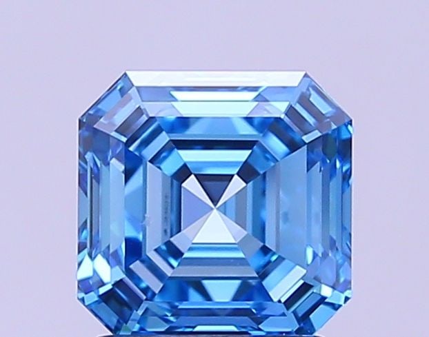IGI Asscher 2.05ct Fancy Vivid Blue VVS1 - Loose Lab Diamond: IGI Asscher 2.05ct Fancy Vivid Blue VVS1 - Loose Lab Diamond Item Specifics: Source: This Is A Real Diamond Grown In A Lab Not Mined. Carat: 2.05 Cut: - Color: Fancy Vivid Blue Clarity: VVS1 Polish: E