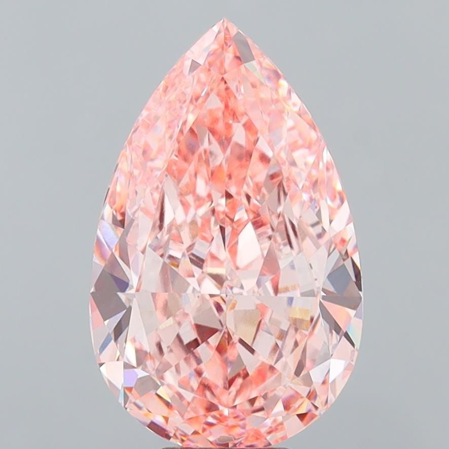 IGI Pear 10.07ct Fancy Vivid Pink VVS2 - Loose Lab Diamond: IGI Pear 10.07ct Fancy Vivid Pink VVS2 - Loose Lab Diamond Item Specifics: Source: This Is A Real Diamond Grown In A Lab Not Mined. Carat: 10.07 Cut: - Color: Fancy Vivid Pink Clarity: VVS2 Polish: EX