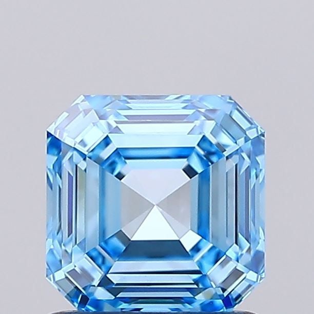 IGI Asscher 1.01ct Fancy Vivid Blue VVS2 - Loose Lab Diamond: IGI Asscher 1.01ct Fancy Vivid Blue VVS2 - Loose Lab Diamond Item Specifics: Source: This Is A Real Diamond Grown In A Lab Not Mined. Carat: 1.01 Cut: - Color: Fancy Vivid Blue Clarity: VVS2 Polish: E