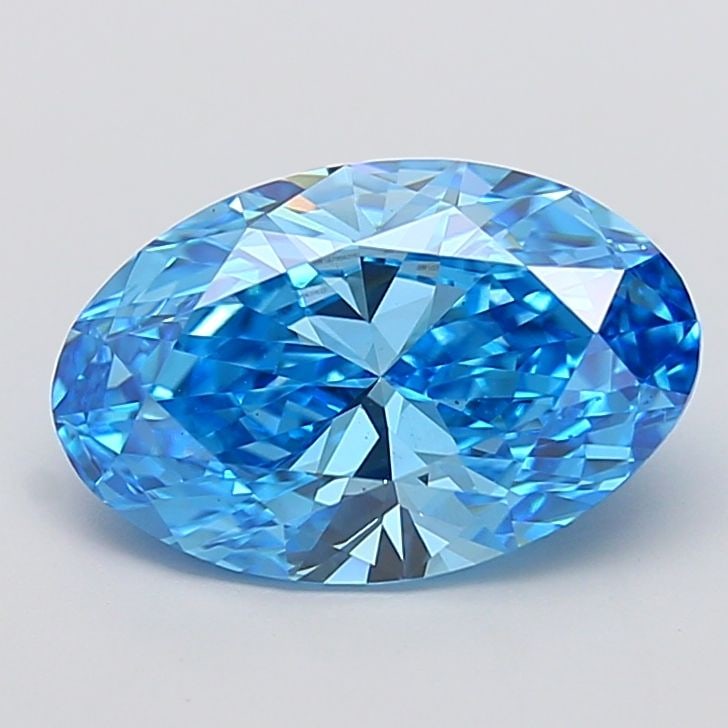 IGI Oval 4.01ct Fancy Vivid Blue VVS2 - Loose Lab Diamond: IGI Oval 4.01ct Fancy Vivid Blue VVS2 - Loose Lab Diamond Item Specifics: Source: This Is A Real Diamond Grown In A Lab Not Mined. Carat: 4.01 Cut: - Color: Fancy Vivid Blue Clarity: VVS2 Polish: EX S