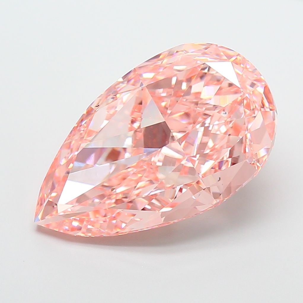 IGI Pear 15.14ct Fancy Vivid Pink VVS2 - Loose Lab Diamond: IGI Pear 15.14ct Fancy Vivid Pink VVS2 - Loose Lab Diamond Item Specifics: Source: This Is A Real Diamond Grown In A Lab Not Mined. Carat: 15.14 Cut: - Color: Fancy Vivid Pink Clarity: VVS2 Polish: EX