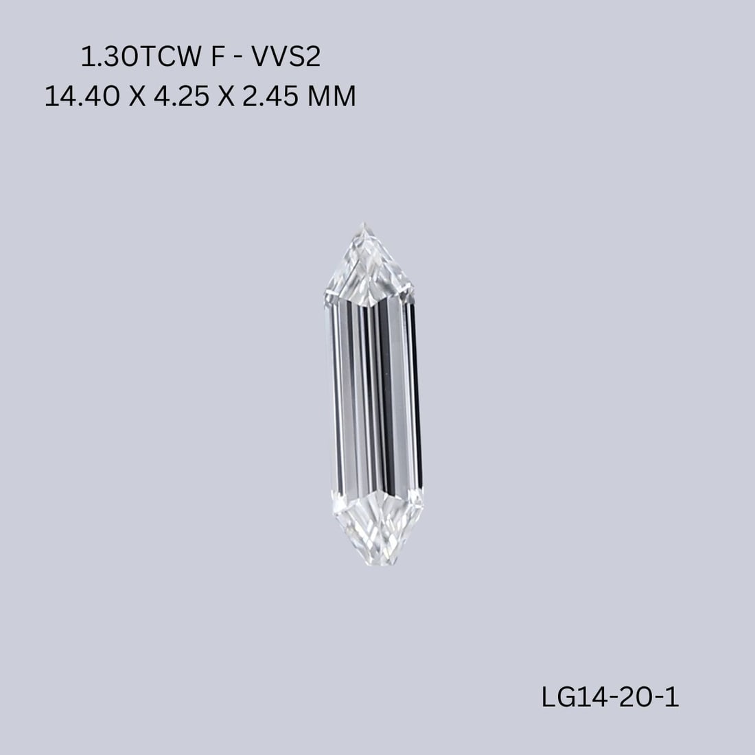 Hexagonal 1.3ct F VVS2 - Loose Lab Diamond (1 of 1)