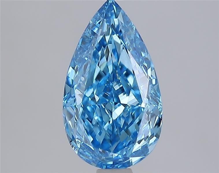IGI Pear 2.01ct Fancy Vivid Blue VVS2 - Loose Lab Diamond: IGI Pear 2.01ct Fancy Vivid Blue VVS2 - Loose Lab Diamond Item Specifics: Source: This Is A Real Diamond Grown In A Lab Not Mined. Carat: 2.01 Cut: - Color: Fancy Vivid Blue Clarity: VVS2 Polish: EX S
