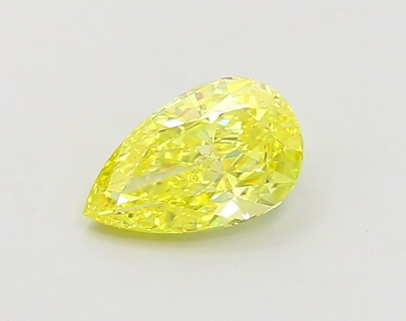 IGI Pear 1.1ct Fancy Vivid Yellow VVS2 - Loose Lab Diamond (1 of 1)