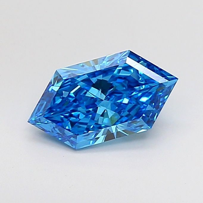 IGI Hexagonal 1.53ct Fancy Vivid Blue VVS2 - Loose Lab Diamond (1 of 1)