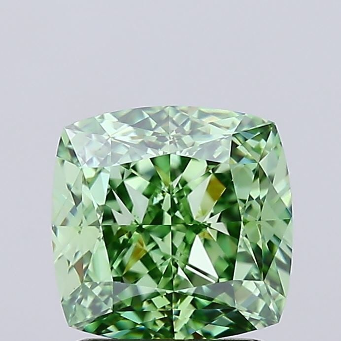 IGI Cushion Modified 2.02ct Fancy Vivid Green VVS2 - Loose Lab Diamond: IGI Cushion Modified 2.02ct Fancy Vivid Green VVS2 - Loose Lab Diamond Item Specifics: Source: This Is A Real Diamond Grown In A Lab Not Mined. Carat: 2.02 Cut: - Color: Fancy Vivid Green Clarity: VVS
