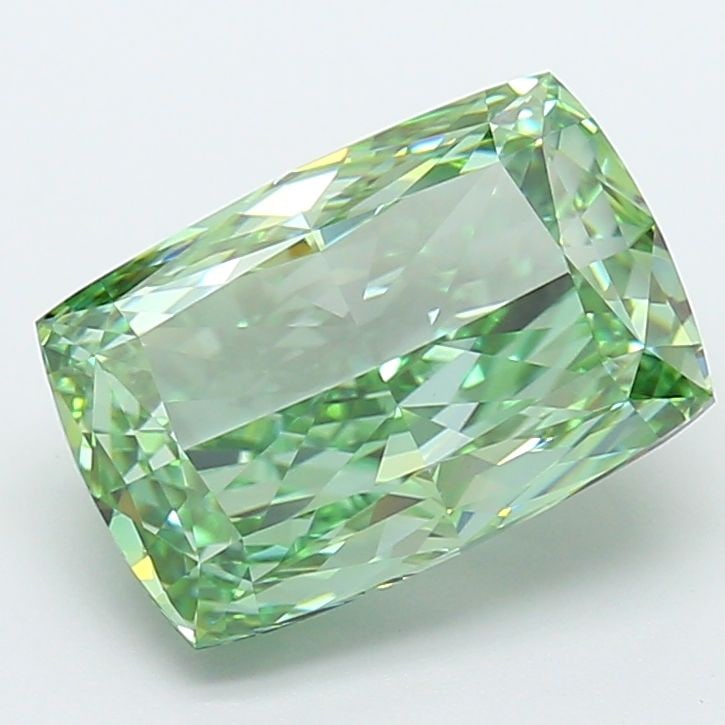 IGI Cushion Modified 5.56ct Fancy Vivid Green VVS2 - Loose Lab Diamond: IGI Cushion Modified 5.56ct Fancy Vivid Green VVS2 - Loose Lab Diamond Item Specifics: Source: This Is A Real Diamond Grown In A Lab Not Mined. Carat: 5.56 Cut: - Color: Fancy Vivid Green Clarity: VVS