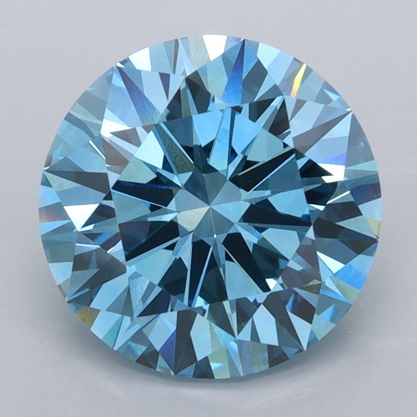 IGI Round 3.03ct Fancy Vivid Blue VVS2 - Ideal Loose Lab Diamond: IGI Round 3.03ct Fancy Vivid Blue VVS2 - Ideal Loose Lab Diamond Item Specifics: Source: This Is A Real Diamond Grown In A Lab Not Mined. Carat: 3.03 Cut: ID Color: Fancy Vivid Blue Clarity: VVS2 Poli