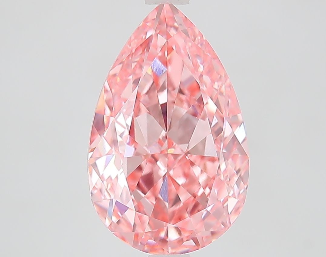 IGI Pear 4.03ct Fancy Vivid Pink VVS2 - Loose Lab Diamond: IGI Pear 4.03ct Fancy Vivid Pink VVS2 - Loose Lab Diamond Item Specifics: Source: This Is A Real Diamond Grown In A Lab Not Mined. Carat: 4.03 Cut: - Color: Fancy Vivid Pink Clarity: VVS2 Polish: EX S