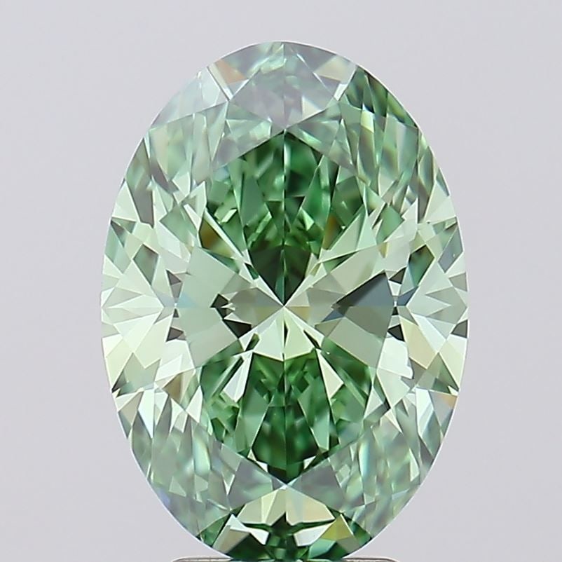 IGI Oval 4.03ct Fancy Vivid Green VVS1 - Loose Lab Diamond: IGI Oval 4.03ct Fancy Vivid Green VVS1 - Loose Lab Diamond Item Specifics: Source: This Is A Real Diamond Grown In A Lab Not Mined. Carat: 4.03 Cut: - Color: Fancy Vivid Green Clarity: VVS1 Polish: EX