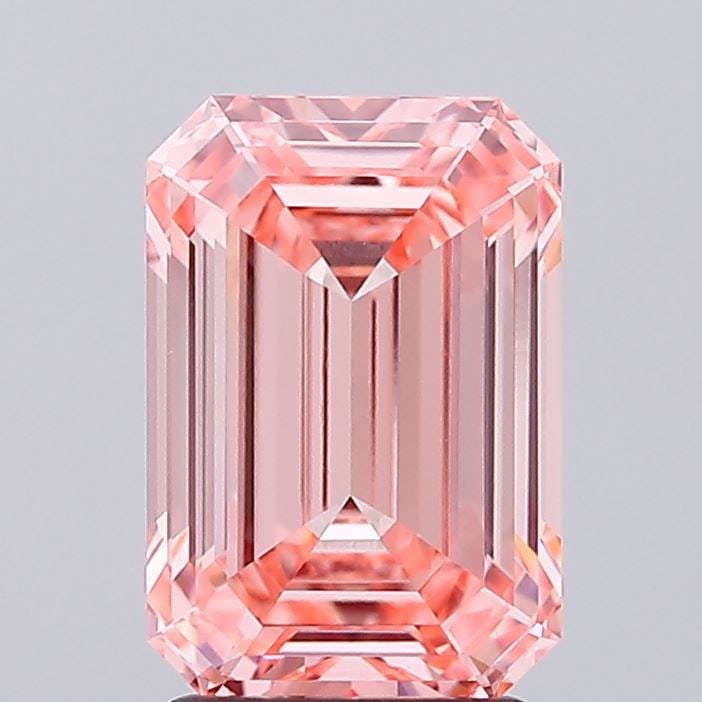 IGI Emerald 2.61ct Fancy Vivid Pink VVS2 - Loose Lab Diamond: IGI Emerald 2.61ct Fancy Vivid Pink VVS2 - Loose Lab Diamond Item Specifics: Source: This Is A Real Diamond Grown In A Lab Not Mined. Carat: 2.61 Cut: - Color: Fancy Vivid Pink Clarity: VVS2 Polish: E