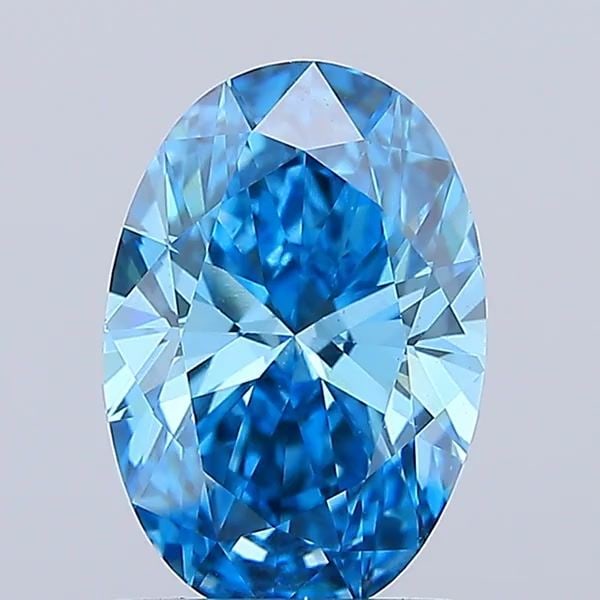 IGI Oval 1.62ct Fancy Vivid Blue VVS2 - Loose Lab Diamond: IGI Oval 1.62ct Fancy Vivid Blue VVS2 - Loose Lab Diamond Item Specifics: Source: This Is A Real Diamond Grown In A Lab Not Mined. Carat: 1.62 Cut: - Color: Fancy Vivid Blue Clarity: VVS2 Polish: EX S