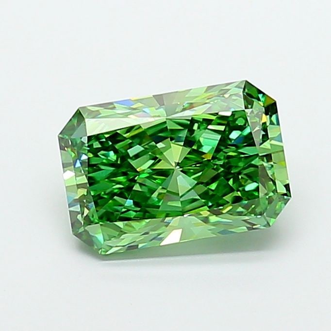 IGI Radiant 5.04ct Fancy Vivid Green VVS2 - Loose Lab Diamond (1 of 1)