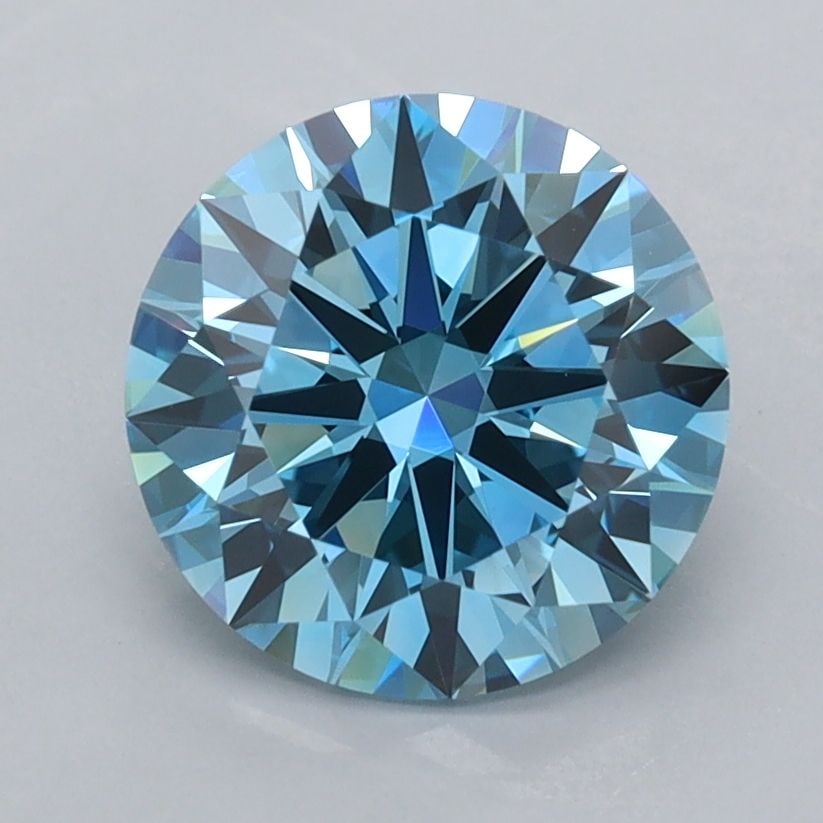 IGI Round 2.04ct Fancy Vivid Blue VVS2 - Ideal Loose Lab Diamond: IGI Round 2.04ct Fancy Vivid Blue VVS2 - Ideal Loose Lab Diamond Item Specifics: Source: This Is A Real Diamond Grown In A Lab Not Mined. Carat: 2.04 Cut: ID Color: Fancy Vivid Blue Clarity: VVS2 Poli