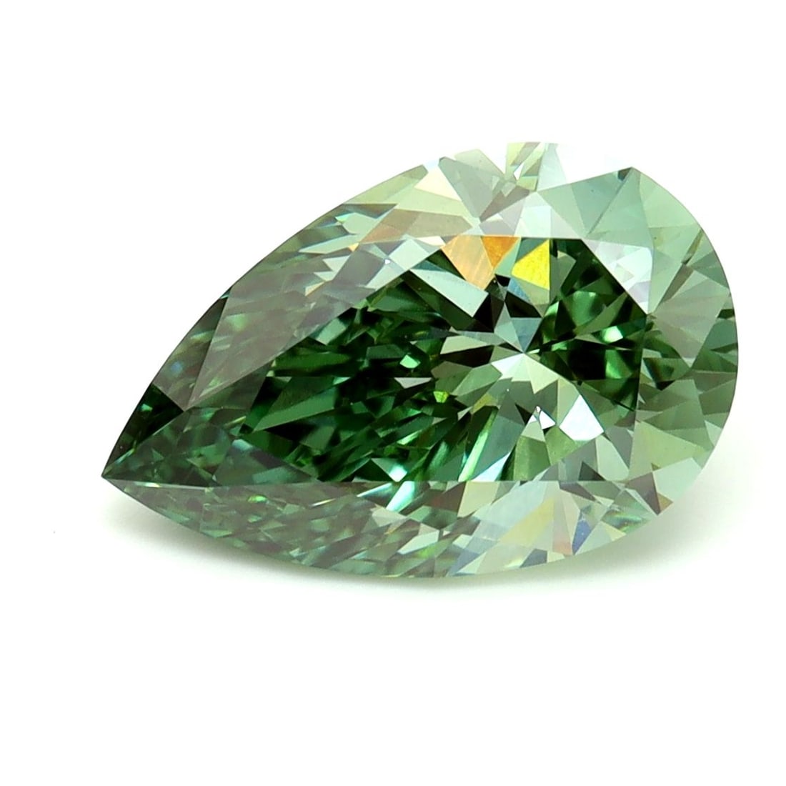 IGI Pear 3.03ct Fancy Vivid Green VVS2 - Loose Lab Diamond: IGI Pear 3.03ct Fancy Vivid Green VVS2 - Loose Lab Diamond Item Specifics: Source: This Is A Real Diamond Grown In A Lab Not Mined. Carat: 3.03 Cut: - Color: Fancy Vivid Green Clarity: VVS2 Polish: