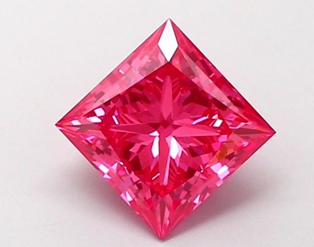 IGI Princess 1.33ct Fancy Vivid Pink VVS2 - Loose Lab Diamond: IGI Princess 1.33ct Fancy Vivid Pink VVS2 - Loose Lab Diamond Item Specifics: Source: This Is A Real Diamond Grown In A Lab Not Mined. Carat: 1.33 Cut: - Color: Fancy Vivid Pink Clarity: VVS2 Polish: