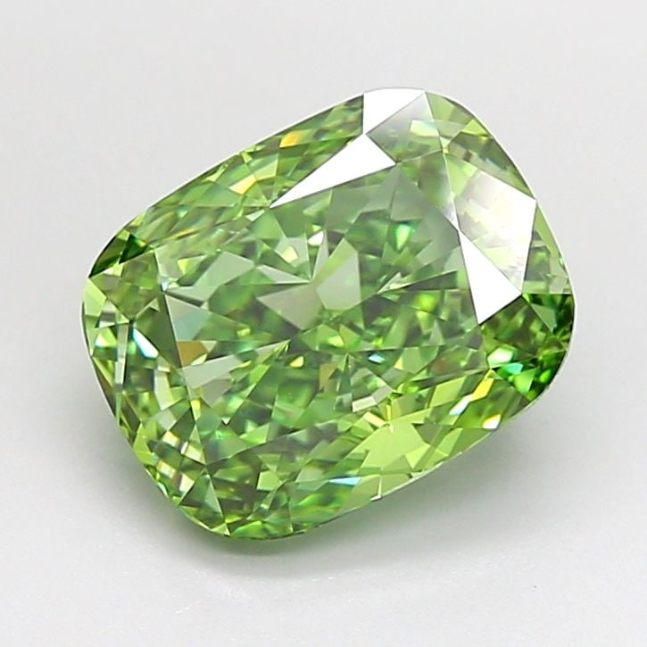 IGI Cushion Modified 3.52ct Fancy Vivid Green VVS2 - Loose Lab Diamond: IGI Cushion Modified 3.52ct Fancy Vivid Green VVS2 - Loose Lab Diamond Item Specifics: Source: This Is A Real Diamond Grown In A Lab Not Mined. Carat: 3.52 Cut: - Color: Fancy Vivid Green Clarity: VVS