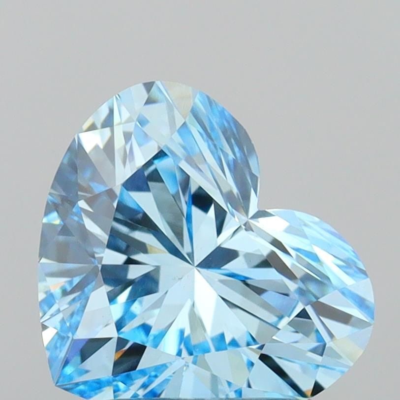 IGI Heart 1.61ct Fancy Vivid Blue VVS2 - Loose Lab Diamond: IGI Heart 1.61ct Fancy Vivid Blue VVS2 - Loose Lab Diamond Item Specifics: Source: This Is A Real Diamond Grown In A Lab Not Mined. Carat: 1.61 Cut: - Color: Fancy Vivid Blue Clarity: VVS2 Polish: VG 