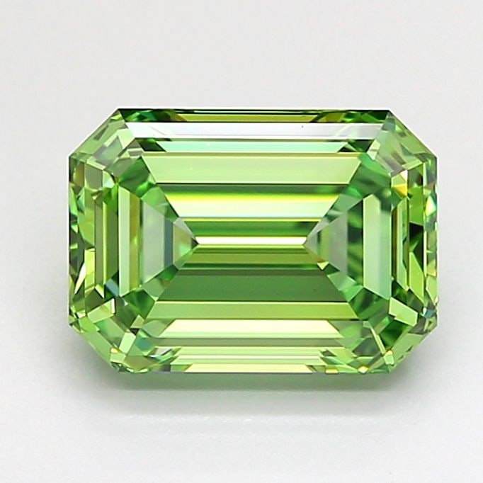 IGI Emerald 2.1ct Fancy Vivid Green VVS2 - Loose Lab Diamond: IGI Emerald 2.1ct Fancy Vivid Green VVS2 - Loose Lab Diamond Item Specifics: Source: This Is A Real Diamond Grown In A Lab Not Mined. Carat: 2.1 Cut: - Color: Fancy Vivid Green Clarity: VVS2 Polish: