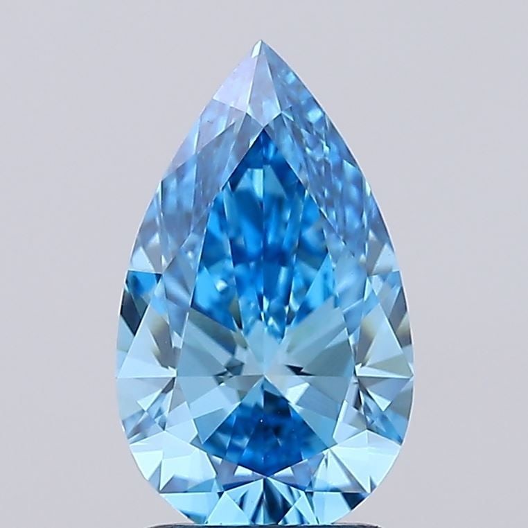 IGI Pear 2.01ct Fancy Vivid Blue VVS2 - Loose Lab Diamond: IGI Pear 2.01ct Fancy Vivid Blue VVS2 - Loose Lab Diamond Item Specifics: Source: This Is A Real Diamond Grown In A Lab Not Mined. Carat: 2.01 Cut: - Color: Fancy Vivid Blue Clarity: VVS2 Polish: EX S