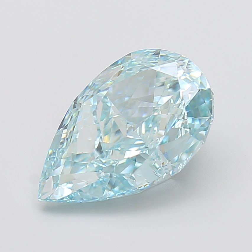 IGI Pear 6.01ct Fancy Intense Greenish Blue VVS2 - Loose Lab Diamond: IGI Pear 6.01ct Fancy Intense Greenish Blue VVS2 - Loose Lab Diamond Item Specifics: Source: This Is A Real Diamond Grown In A Lab Not Mined. Carat: 6.01 Cut: - Color: Fancy Intense Greenish Blue Clar