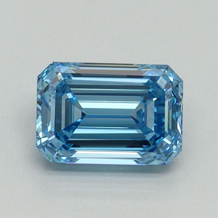 IGI Emerald 1.1ct Fancy Vivid Blue VVS2 - Loose Lab Diamond: IGI Emerald 1.1ct Fancy Vivid Blue VVS2 - Loose Lab Diamond Item Specifics: Source: This Is A Real Diamond Grown In A Lab Not Mined. Carat: 1.1 Cut: - Color: Fancy Vivid Blue Clarity: VVS2 Polish: EX 