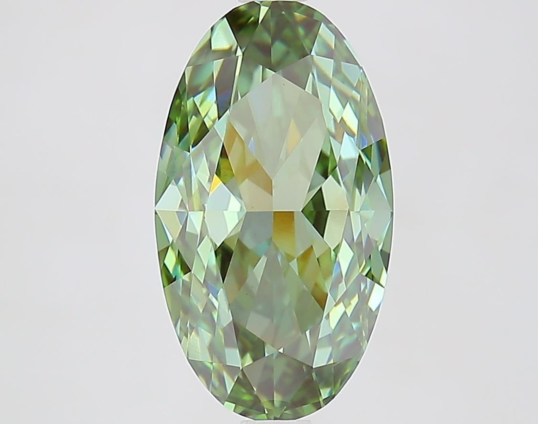 IGI Oval 4.03ct Fancy Vivid Green VVS2 - Loose Lab Diamond: IGI Oval 4.03ct Fancy Vivid Green VVS2 - Loose Lab Diamond Item Specifics: Source: This Is A Real Diamond Grown In A Lab Not Mined. Carat: 4.03 Cut: - Color: Fancy Vivid Green Clarity: VVS2 Polish: