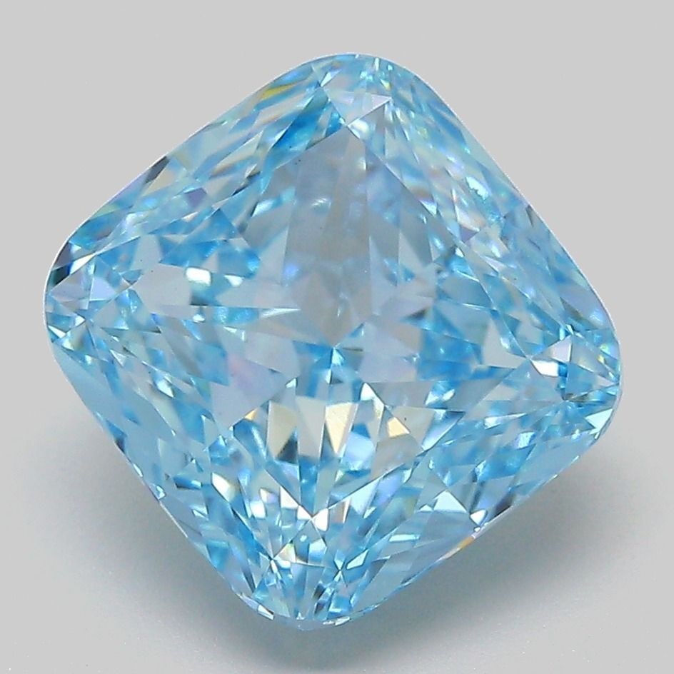 IGI Cushion Modified 5.09ct Fancy Vivid Blue VVS2 - Loose Lab Diamond: IGI Cushion Modified 5.09ct Fancy Vivid Blue VVS2 - Loose Lab Diamond Item Specifics: Source: This Is A Real Diamond Grown In A Lab Not Mined. Carat: 5.09 Cut: - Color: Fancy Vivid Blue Clarity: VVS2 