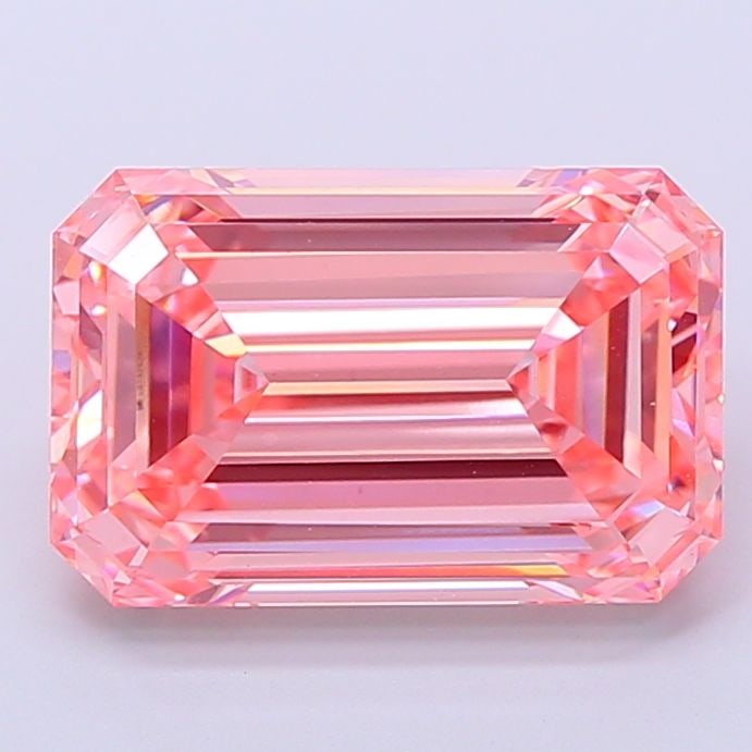 IGI Emerald 5.73ct Fancy Vivid Pink VVS2 - Loose Lab Diamond: IGI Emerald 5.73ct Fancy Vivid Pink VVS2 - Loose Lab Diamond Item Specifics: Source: This Is A Real Diamond Grown In A Lab Not Mined. Carat: 5.73 Cut: - Color: Fancy Vivid Pink Clarity: VVS2 Polish: E