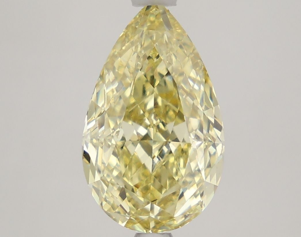 IGI Pear 3.64ct Fancy Intense Yellow VVS2 - Loose Lab Diamond (1 of 1)