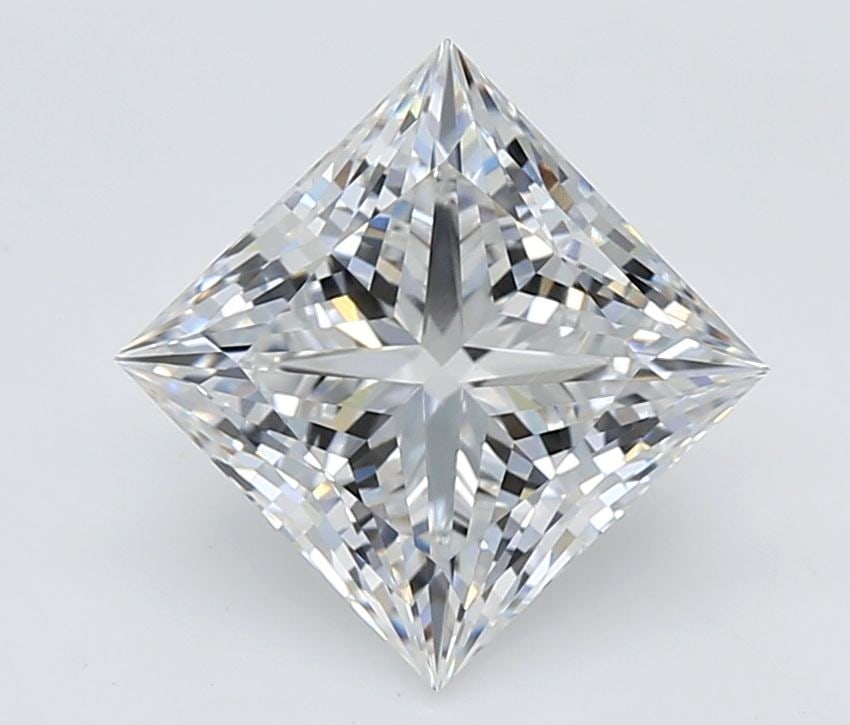 GIA Princess 2.59ct E VVS2 - Loose Lab Diamond: GIA Princess 2.59ct E VVS2 - Loose Lab Diamond Item Specifics: Source: This Is A Real Diamond Grown In A Lab Not Mined. Carat: 2.59 Cut: - Color: E Clarity: VVS2 Polish: VG Symmetry: EX Measurements: 