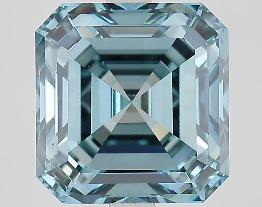 IGI Asscher 5.02ct Fancy Vivid Blue VVS2 - Loose Lab Diamond: IGI Asscher 5.02ct Fancy Vivid Blue VVS2 - Loose Lab Diamond Item Specifics: Source: This Is A Real Diamond Grown In A Lab Not Mined. Carat: 5.02 Cut: - Color: Fancy Vivid Blue Clarity: VVS2 Polish: E