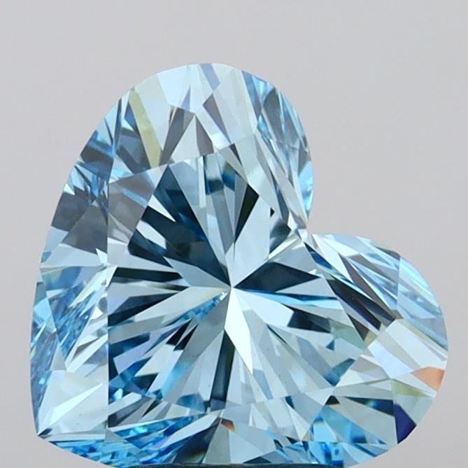 IGI Heart 3.31ct Fancy Vivid Blue VVS2 - Loose Lab Diamond: IGI Heart 3.31ct Fancy Vivid Blue VVS2 - Loose Lab Diamond Item Specifics: Source: This Is A Real Diamond Grown In A Lab Not Mined. Carat: 3.31 Cut: - Color: Fancy Vivid Blue Clarity: VVS2 Polish: EX 