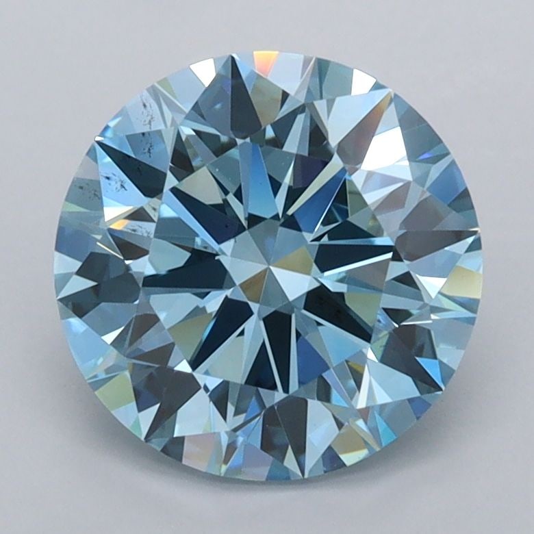 IGI Round 2.33ct Fancy Vivid Blue VVS1 - Ideal Loose Lab Diamond: IGI Round 2.33ct Fancy Vivid Blue VVS1 - Ideal Loose Lab Diamond Item Specifics: Source: This Is A Real Diamond Grown In A Lab Not Mined. Carat: 2.33 Cut: ID Color: Fancy Vivid Blue Clarity: VVS1