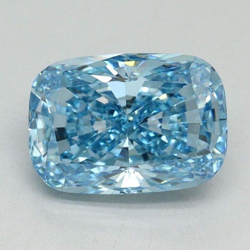 IGI Cushion Brilliant 2.03ct Fancy Vivid Blue VVS2 - Loose Lab Diamond: IGI Cushion Brilliant 2.03ct Fancy Vivid Blue VVS2 - Loose Lab Diamond Item Specifics: Source: This Is A Real Diamond Grown In A Lab Not Mined. Carat: 2.03 Cut: - Color: Fancy Vivid Blue Clarity: VVS2