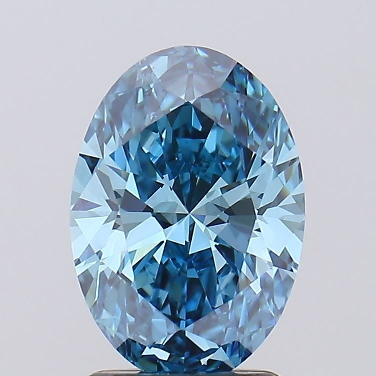 IGI Oval 1.97ct Fancy Vivid Blue VVS2 - Loose Lab Diamond: IGI Oval 1.97ct Fancy Vivid Blue VVS2 - Loose Lab Diamond Item Specifics: Source: This Is A Real Diamond Grown In A Lab Not Mined. Carat: 1.97 Cut: - Color: Fancy Vivid Blue Clarity: VVS2 Polish: EX S