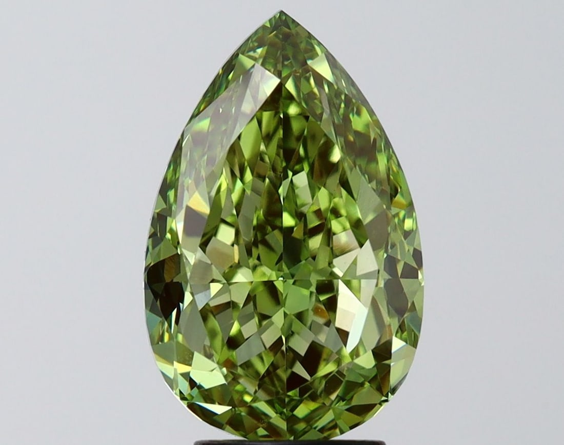 IGI Pear 5.01ct Fancy Vivid Green VVS2 - Loose Lab Diamond: IGI Pear 5.01ct Fancy Vivid Green VVS2 - Loose Lab Diamond Item Specifics: Source: This Is A Real Diamond Grown In A Lab Not Mined. Carat: 5.01 Cut: - Color: Fancy Vivid Green Clarity: VVS2 Polish:
