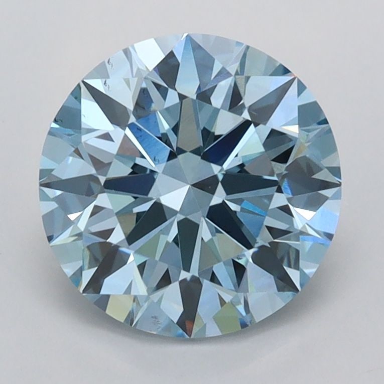 IGI Round 2.04ct Fancy Vivid Blue VVS2 - Ideal Loose Lab Diamond: IGI Round 2.04ct Fancy Vivid Blue VVS2 - Ideal Loose Lab Diamond Item Specifics: Source: This Is A Real Diamond Grown In A Lab Not Mined. Carat: 2.04 Cut: ID Color: Fancy Vivid Blue Clarity: VVS2 Poli