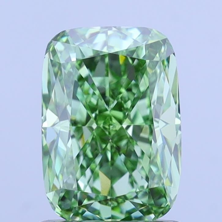 IGI Cushion Modified 1.58ct Fancy Vivid Green VVS2 - Loose Lab Diamond: IGI Cushion Modified 1.58ct Fancy Vivid Green VVS2 - Loose Lab Diamond Item Specifics: Source: This Is A Real Diamond Grown In A Lab Not Mined. Carat: 1.58 Cut: - Color: Fancy Vivid Green Clarity: VVS