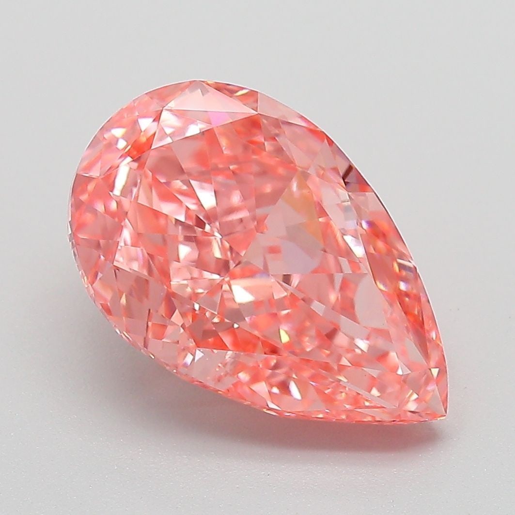 IGI Pear 4.5ct Fancy Vivid Pink VVS2 - Loose Lab Diamond: IGI Pear 4.5ct Fancy Vivid Pink VVS2 - Loose Lab Diamond Item Specifics: Source: This Is A Real Diamond Grown In A Lab Not Mined. Carat: 4.5 Cut: - Color: Fancy Vivid Pink Clarity: VVS2 Polish: EX Sym